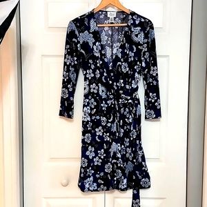 Donna Morgan Blue Floral Dress Size 6